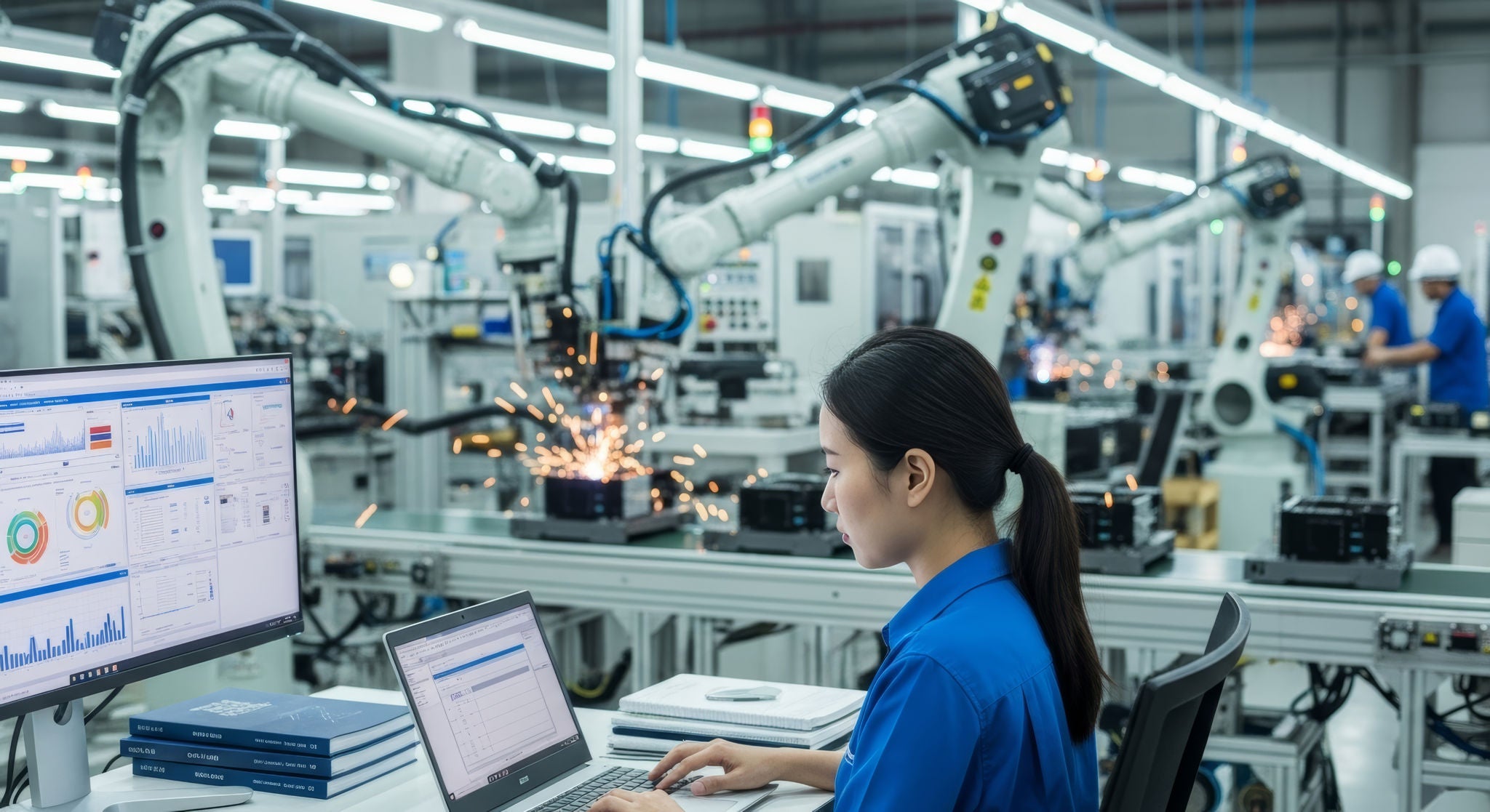 Portrait of a Professional Heavy Industry Asian Engineer