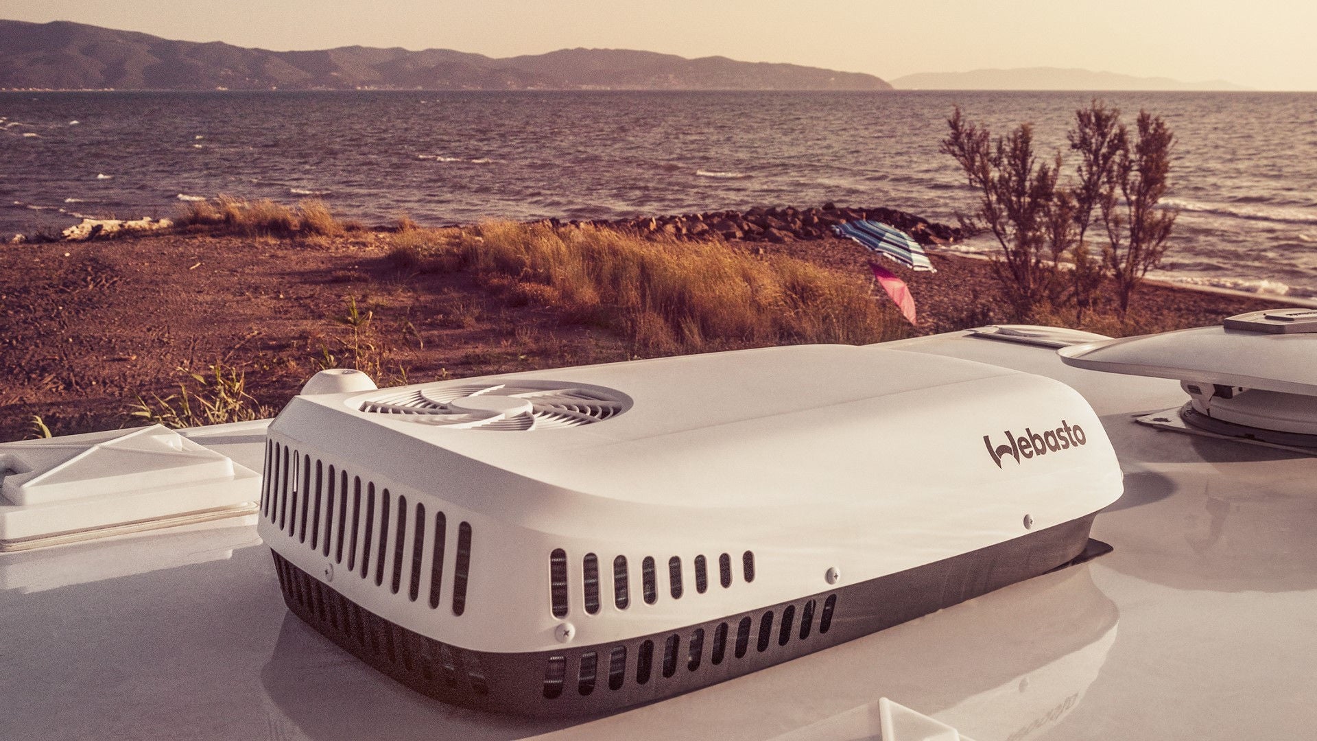 Cool Top Trail air-conditioning unit installed on camper