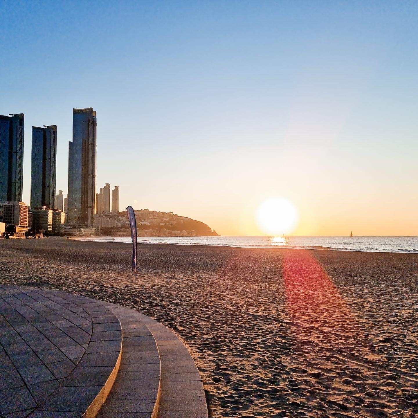 Strand in Ulsan, Südkorea