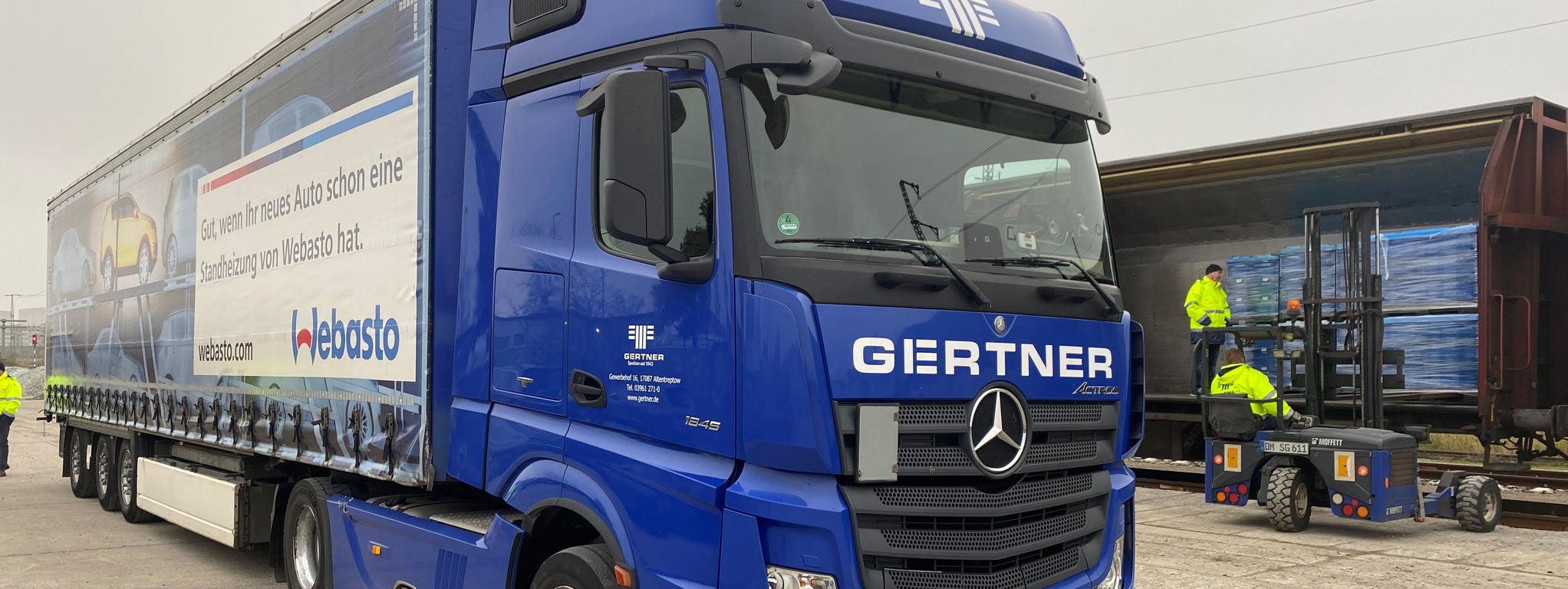 Webasto is testing goods delivery per rail in Neubrandenburg