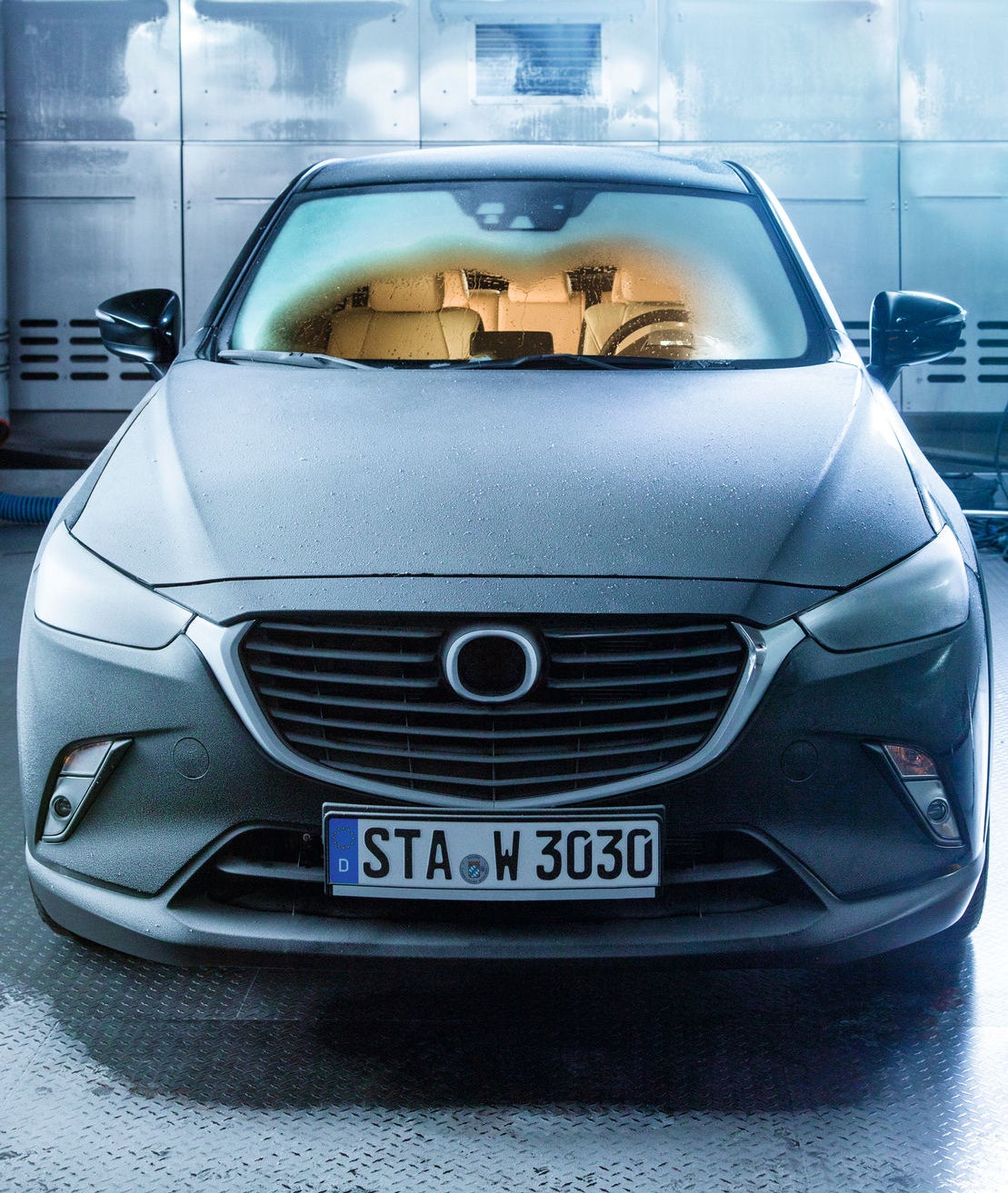 Heating and Cooling Test Center with passenger car