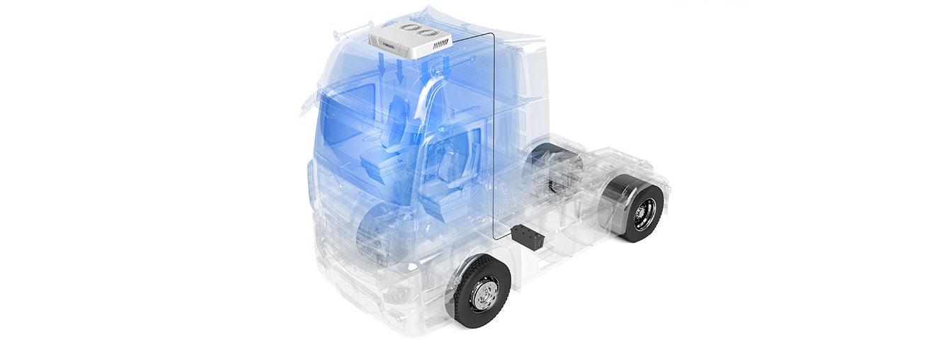 Energy efficient parking cooler fort rucks from Webasto.