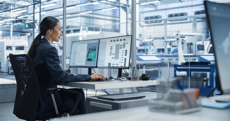 Female asian employee