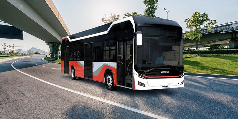 Autobus urbano completamente elettrico e-Kent C di Otokar con sistema di batterie Webasto