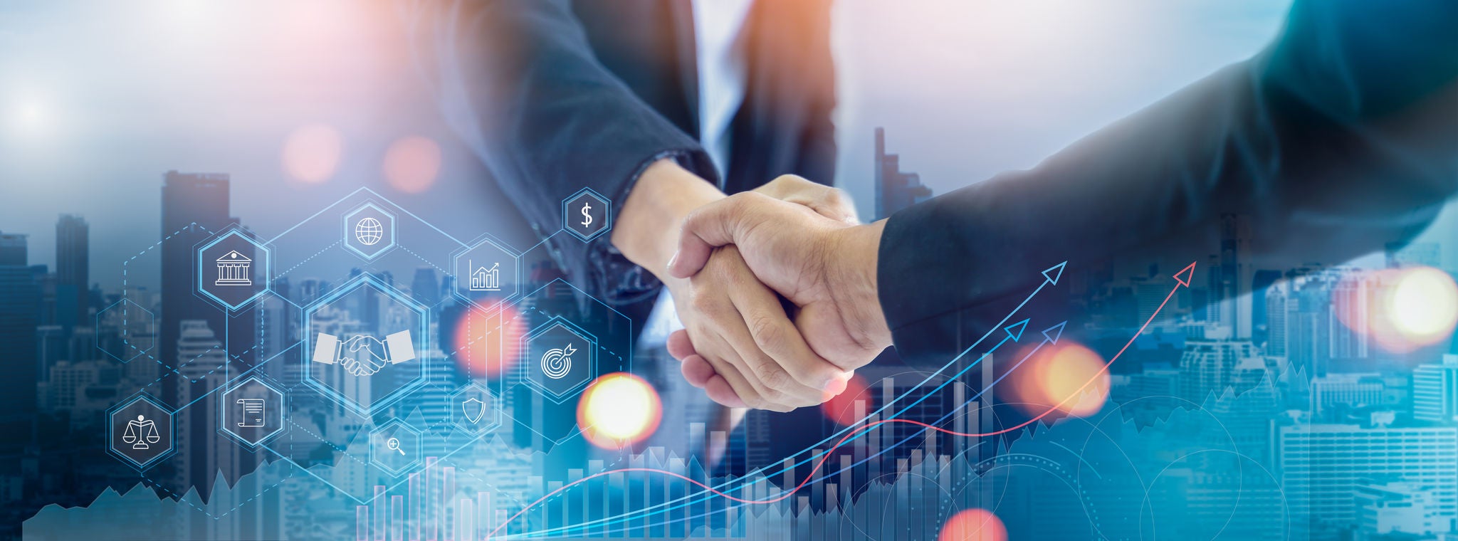 Businessman handshake for teamwork of business merger and acquisition,successful negotiate,hand shake,two businessman shake hand with partner to celebration partnership and business deal concept, Businessman handshake for teamwork of business merger and acquis