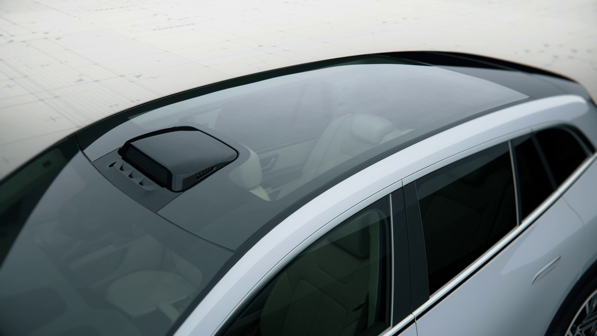 Capteur Lidar fixe sur le toit de la voiture