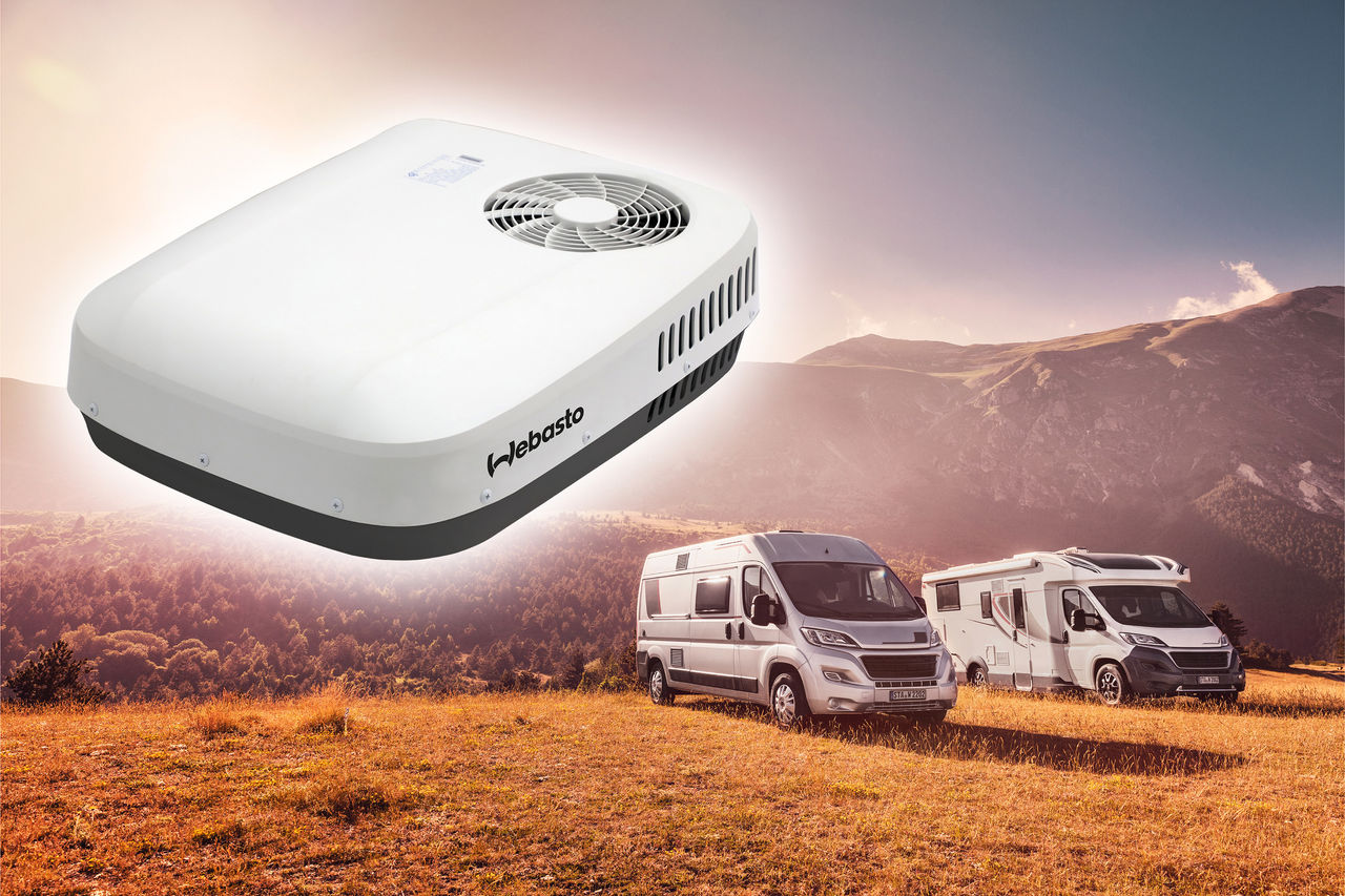 Webasto CoolTop Trail Aufdachklimaanlage für Wohnmobile und Reisemobile – kompakte, energieeffiziente Dachklima-Lösung, Pressebild zur Produktvorstellung