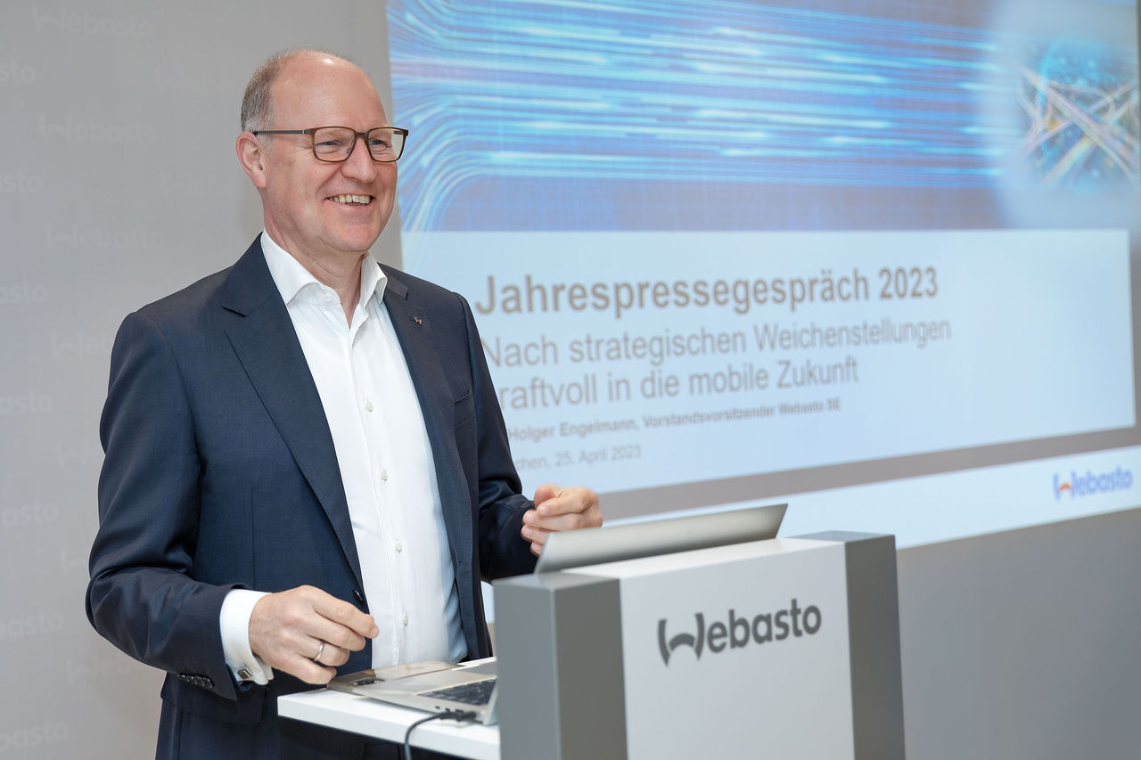 Dr. Holger Engelmann Annual Press Conference 2023 © Webasto Group